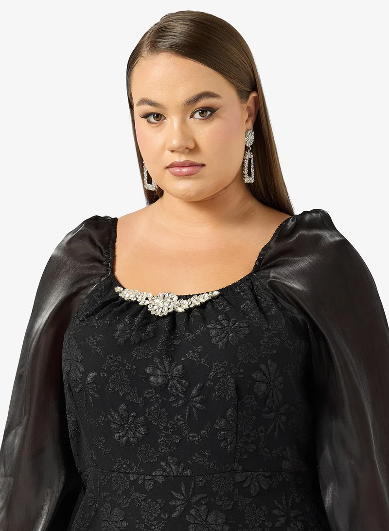 Ella Plus A-line Lace Dress